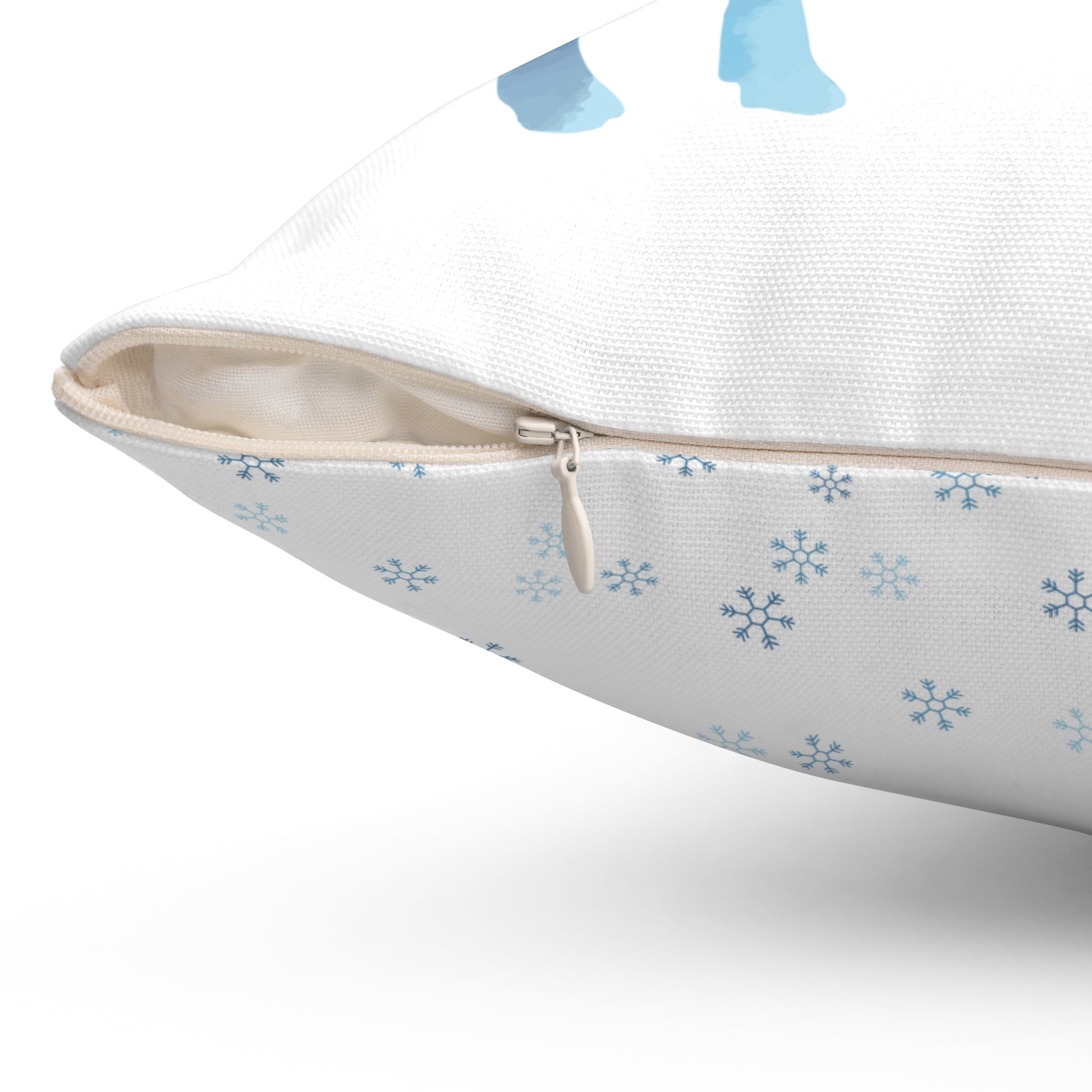 Reindeer Snowflakes Winter Spun Polyester Square Pillow - Varnish & Vibe