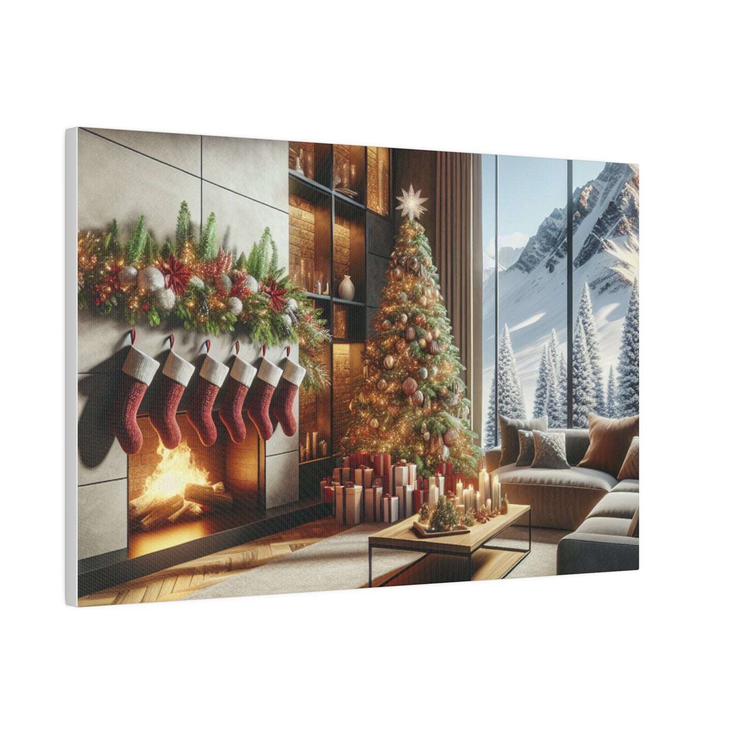 Christmas Matte Canvas, Stretched, 0.75"