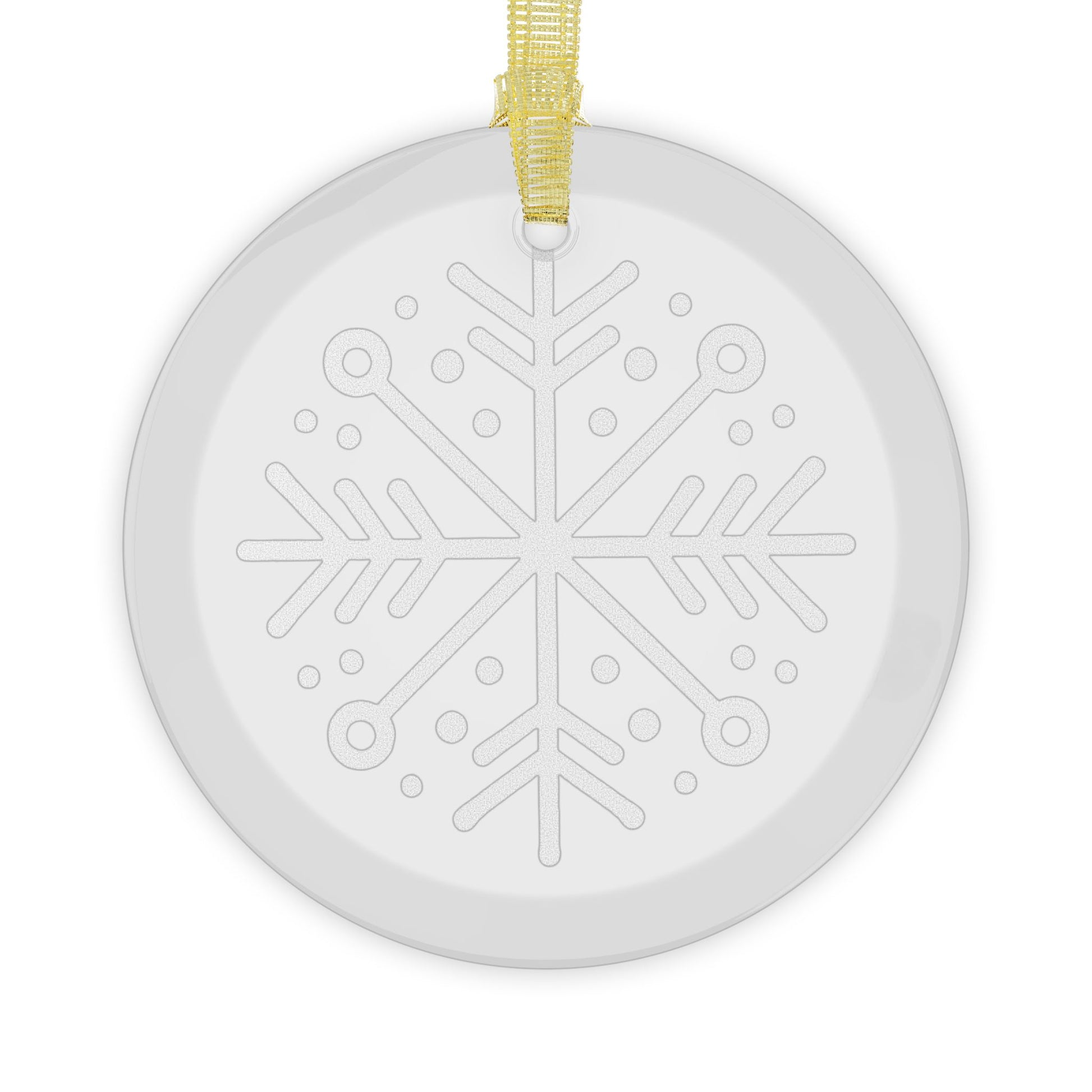 Snowflake Glass Ornaments - Varnish & Vibe