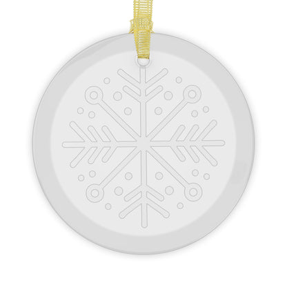 Snowflake Glass Ornaments - Varnish & Vibe