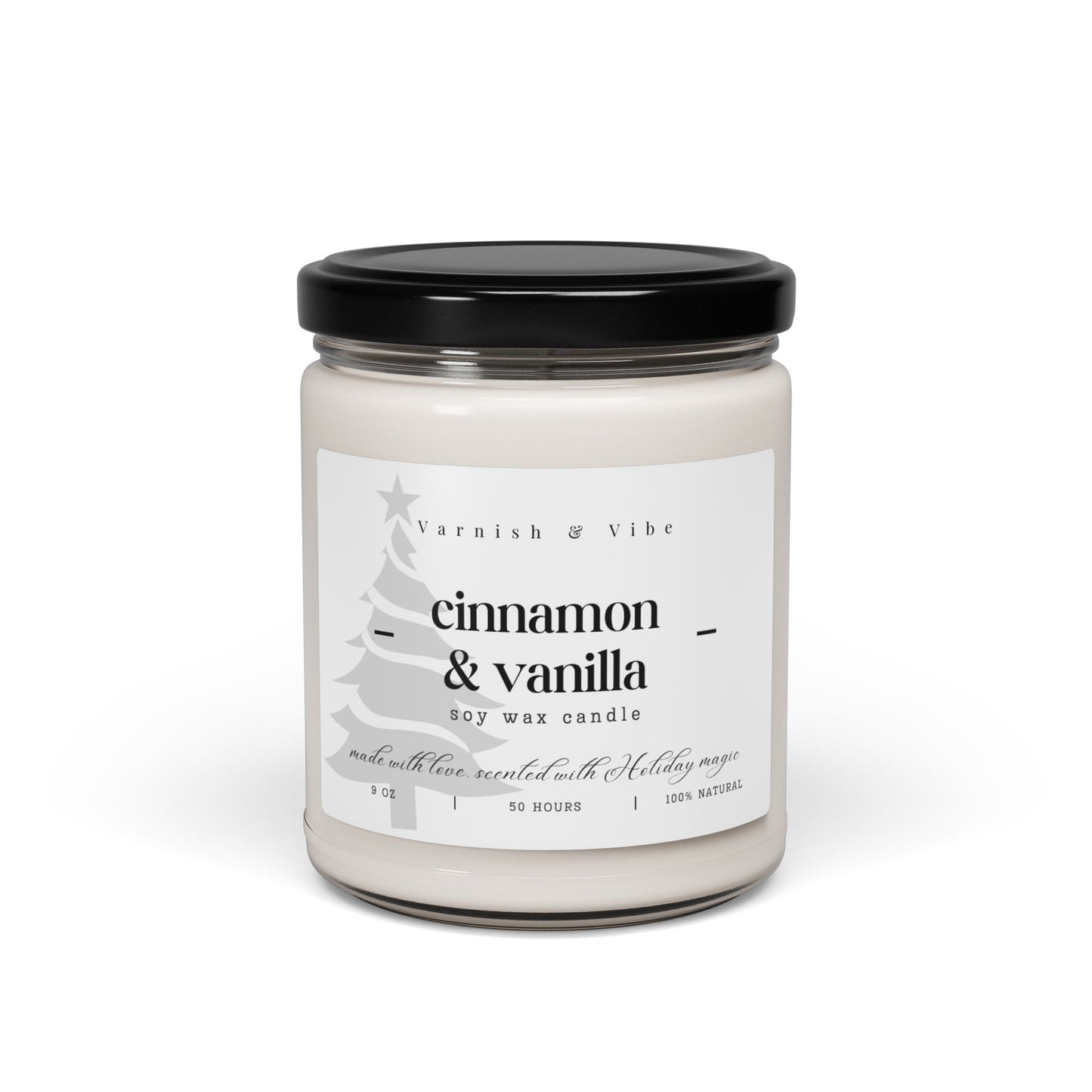 Christmas Vegan Natural Soy Candle, 9oz