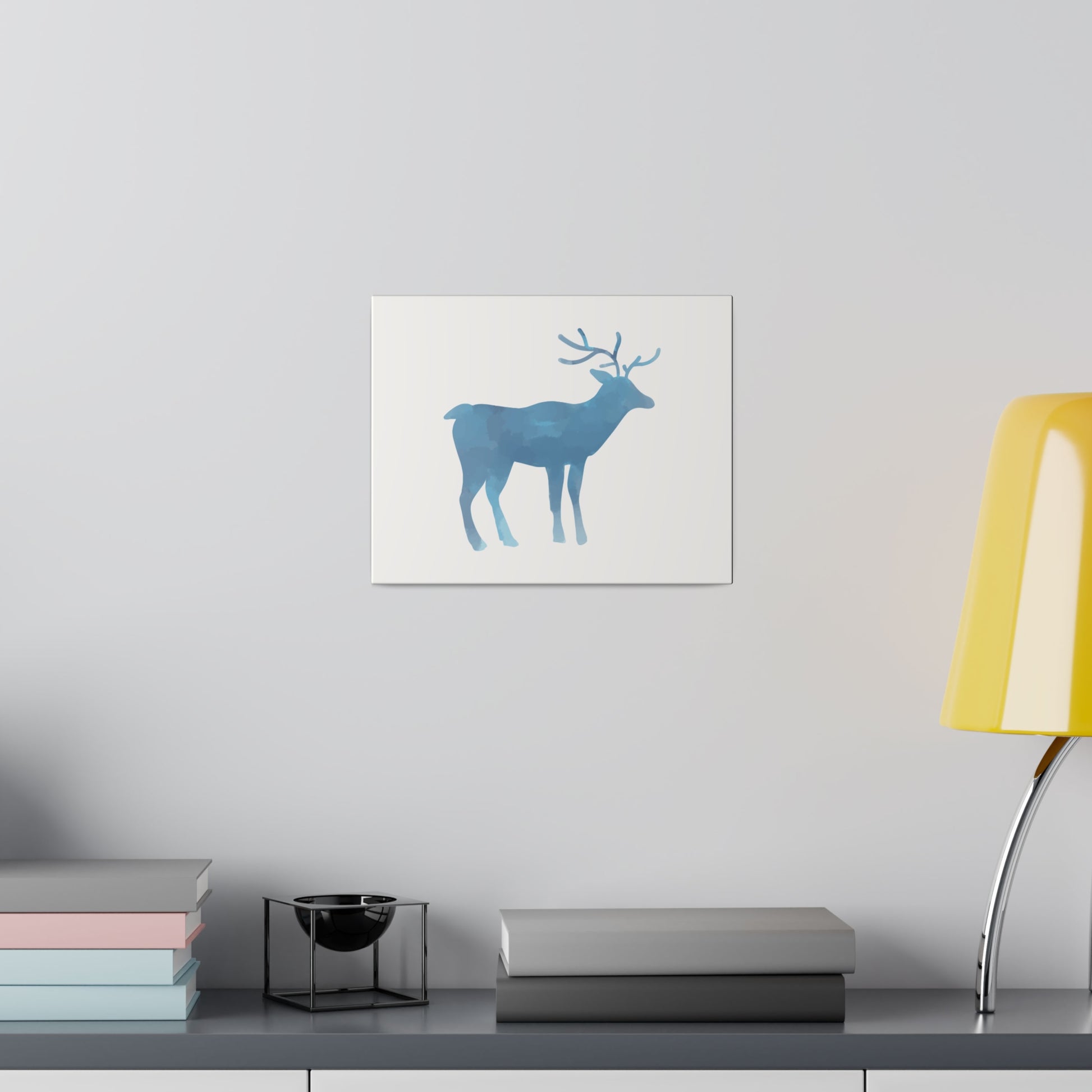 Reindeer Winter Matte Canvas, Stretched, 0.75" - Varnish & Vibe