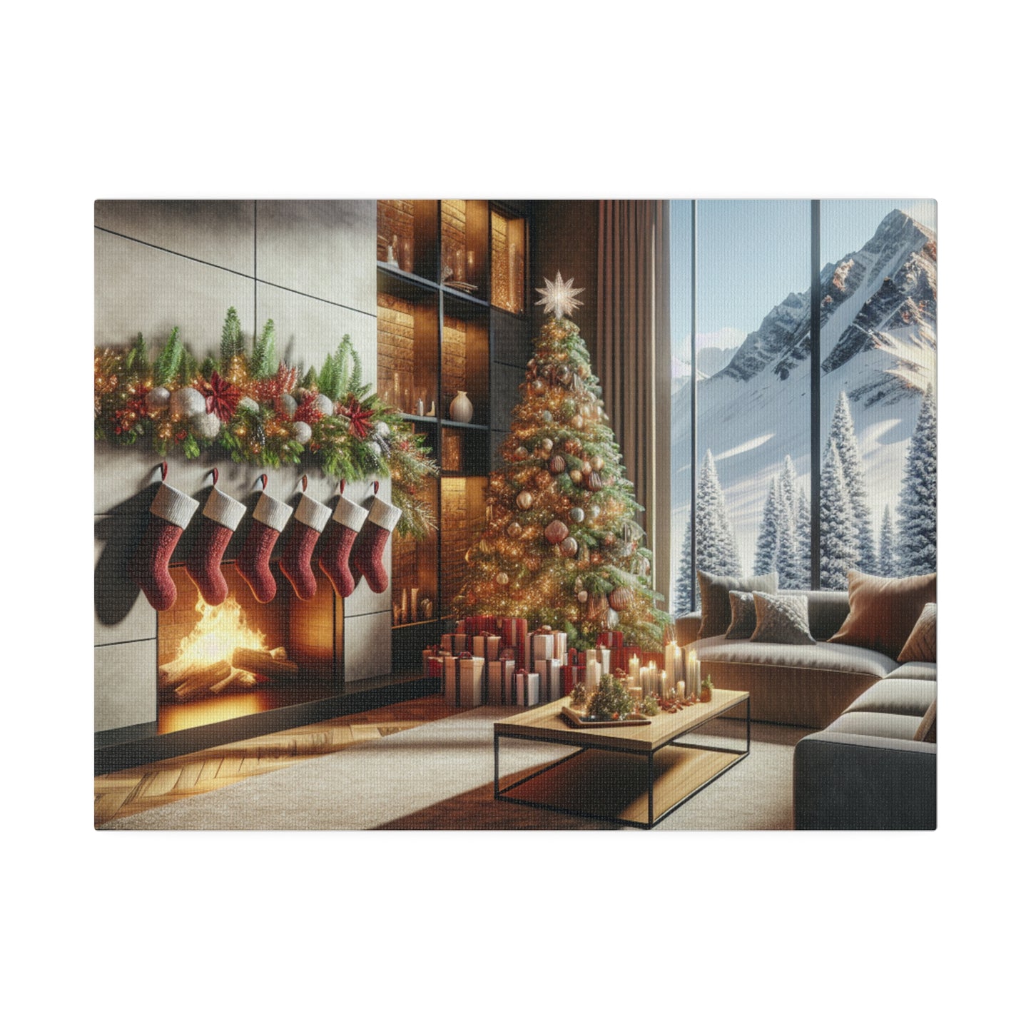 Christmas Matte Canvas, Stretched, 0.75"