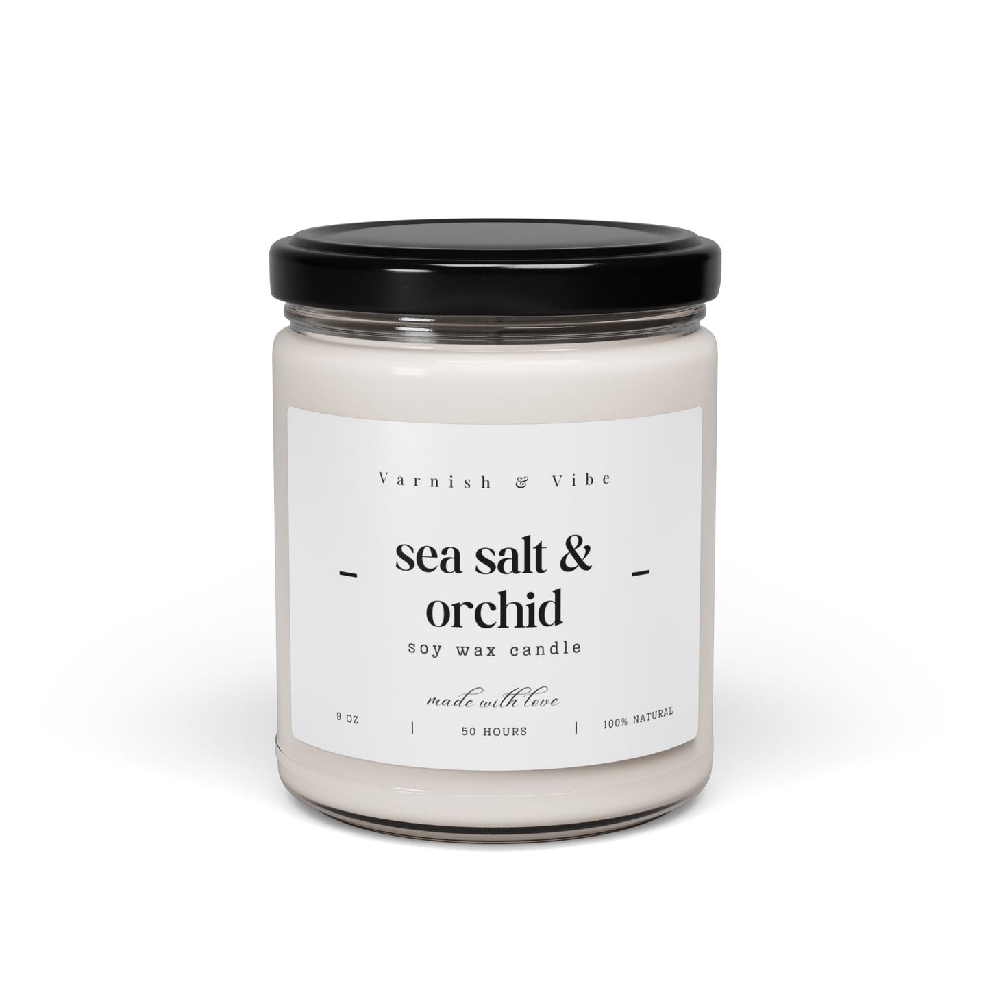 Varnish & Vibe Vegan Natural Soy Candle, 9oz