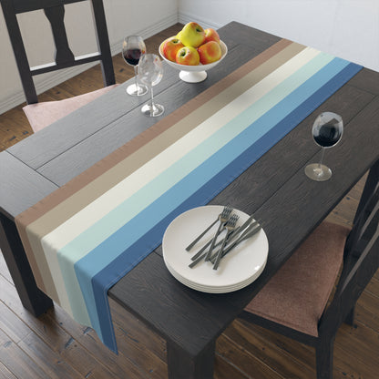OCEAN STRIPED TABLE RUNNER