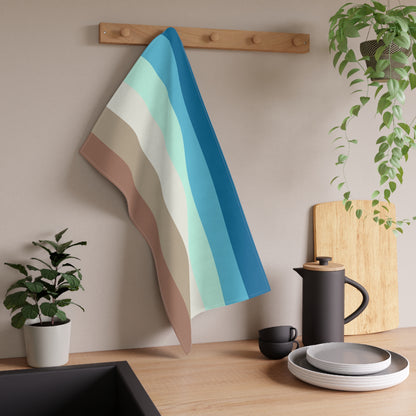 OCEAN STRIPED BREEZE COTTON TEA TOWEL