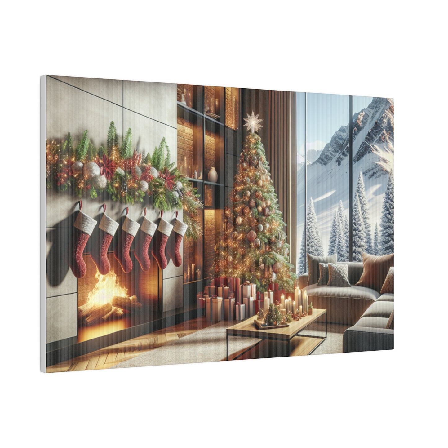 Christmas Matte Canvas, Stretched, 0.75"