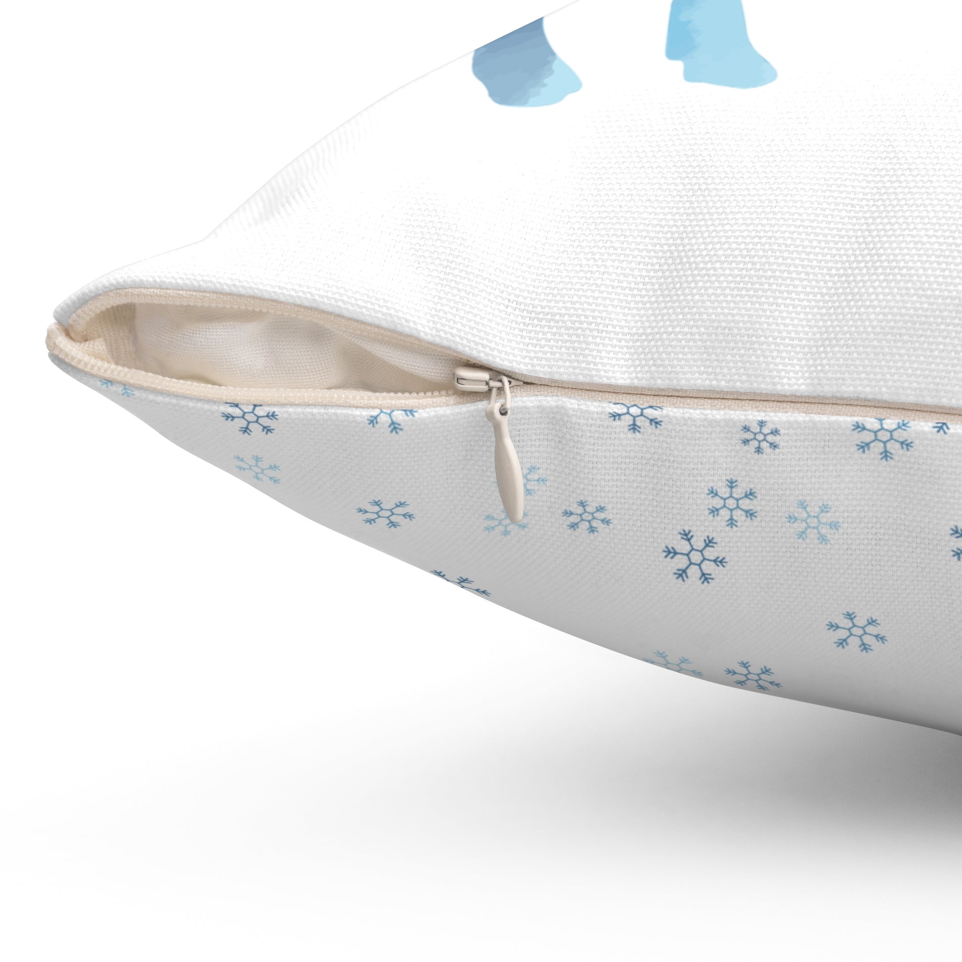 Reindeer Snowflakes Winter Spun Polyester Square Pillow - Varnish & Vibe
