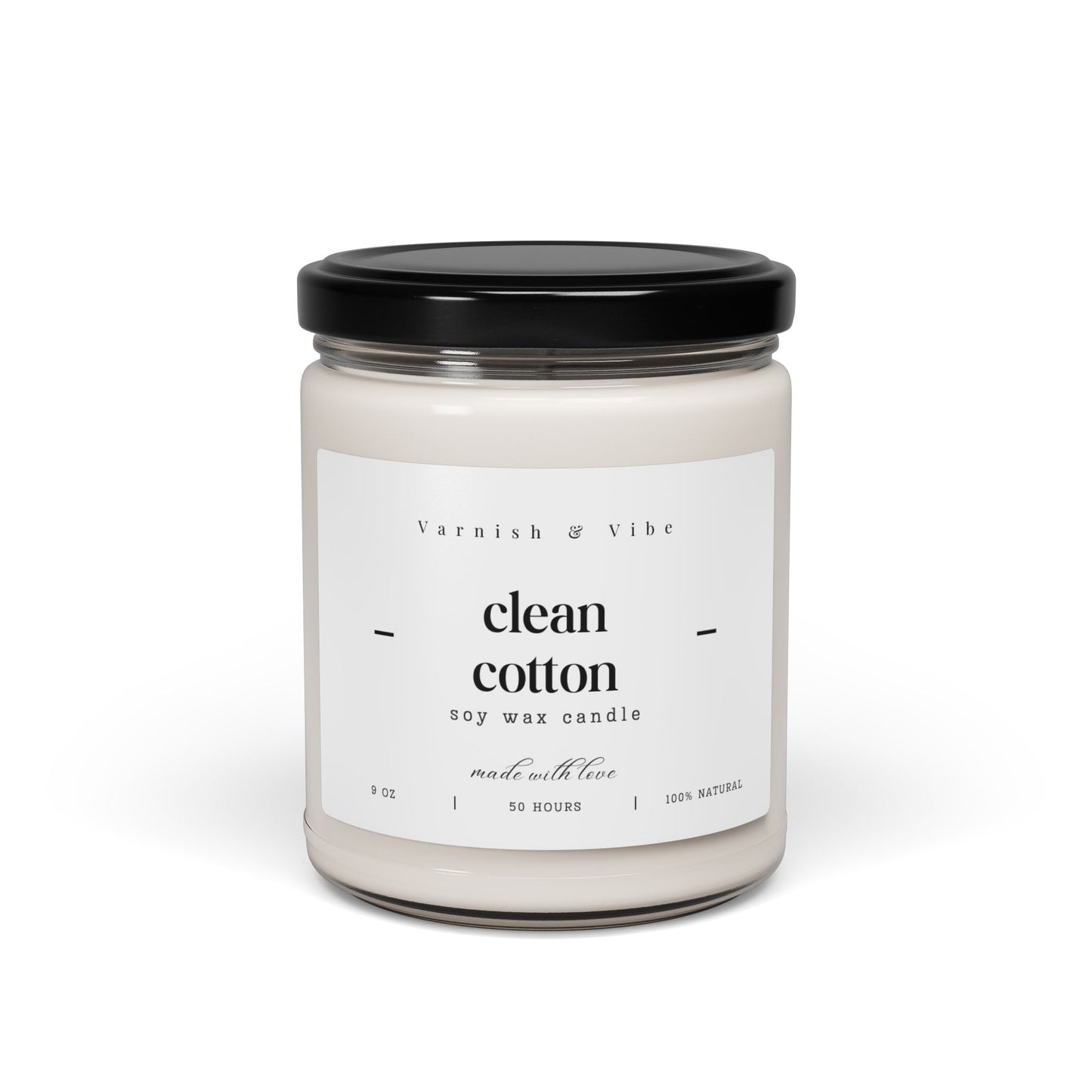 Varnish & Vibe Vegan Natural Soy Candle, 9oz