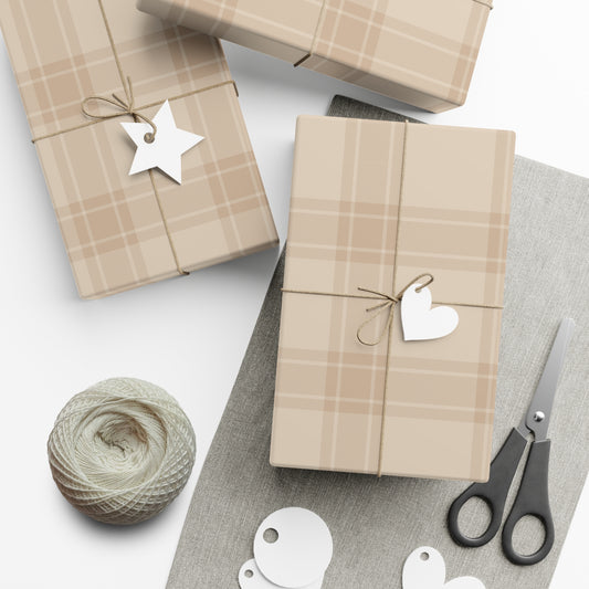 Classic Plaid Fall Eco-Friendly Gift Wrap Paper