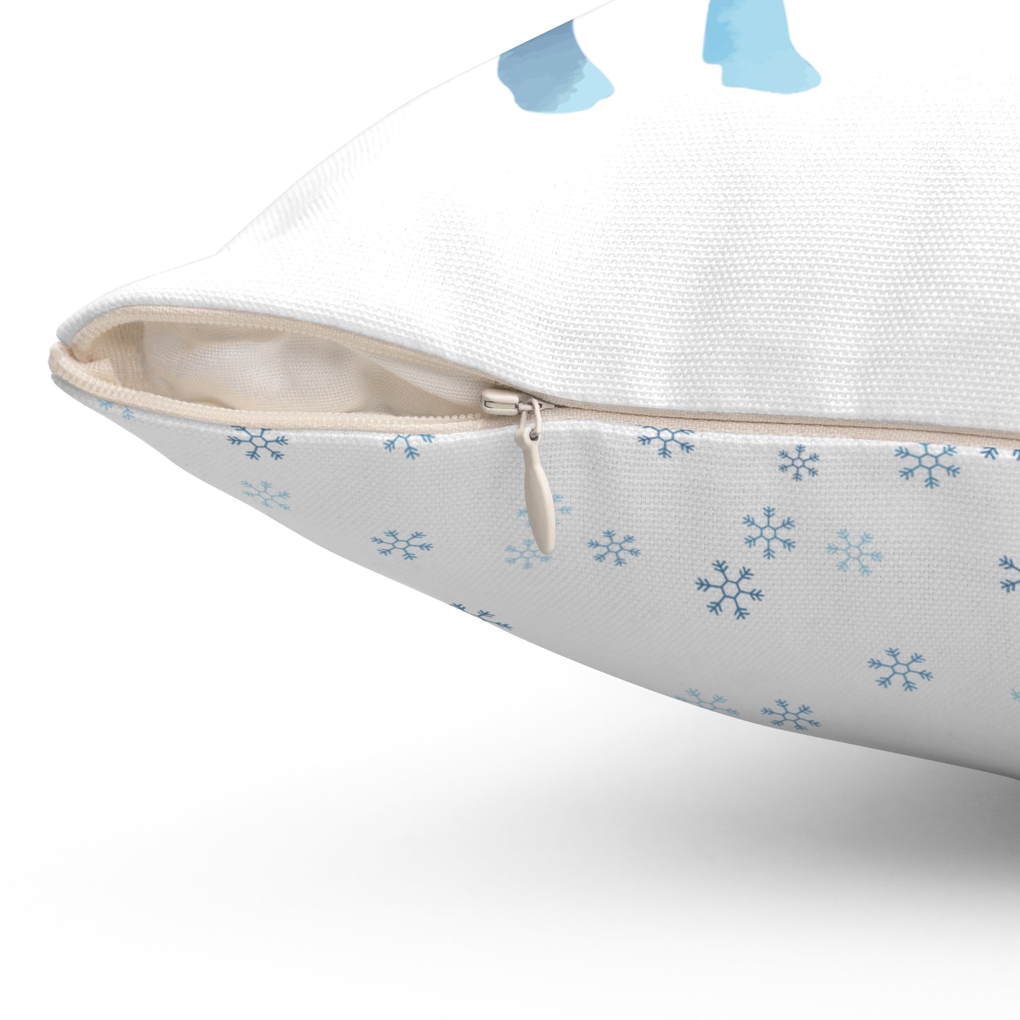 Reindeer Snowflakes Winter Spun Polyester Square Pillow - Varnish & Vibe