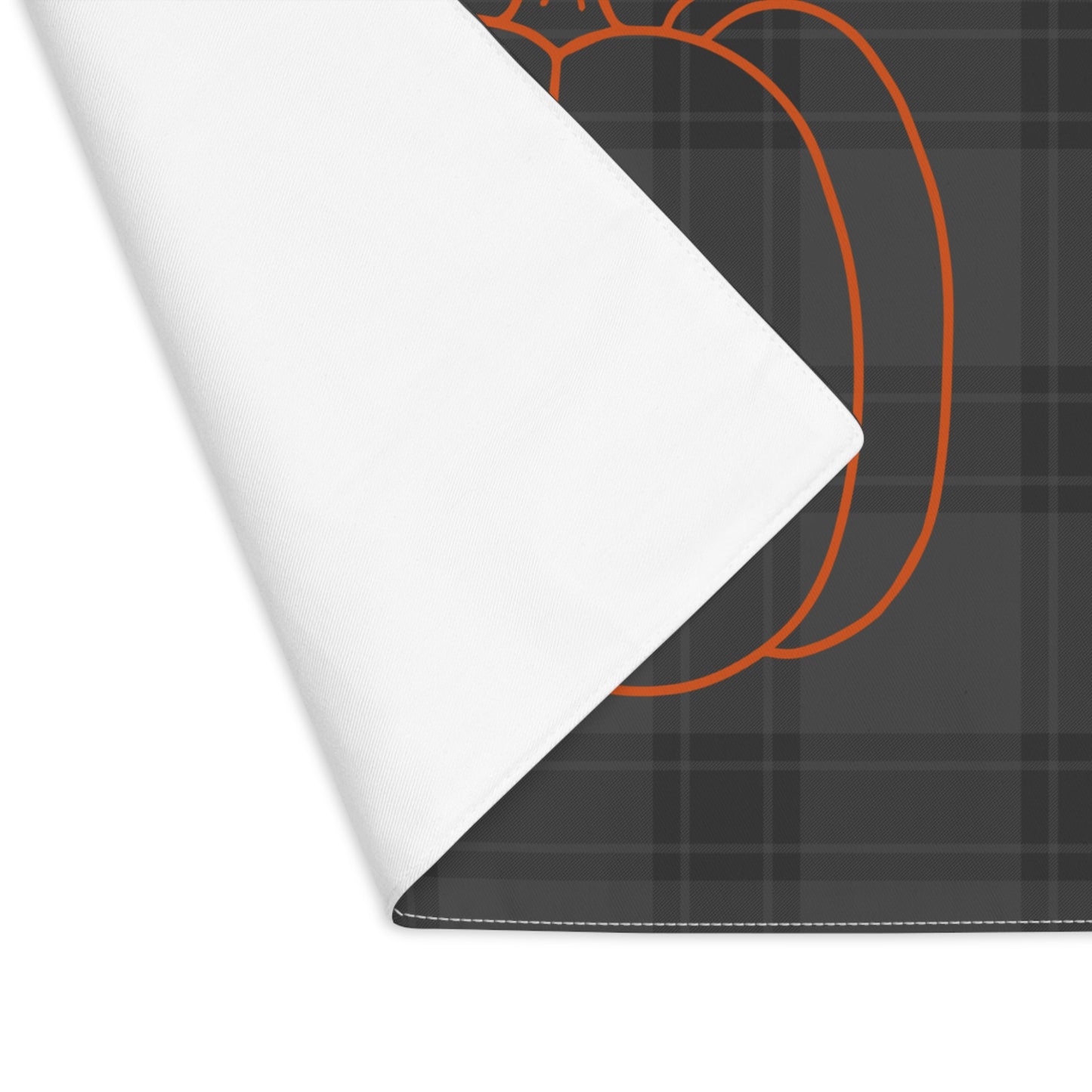 Pumpkin on Plaid Halloween Edition Placemat