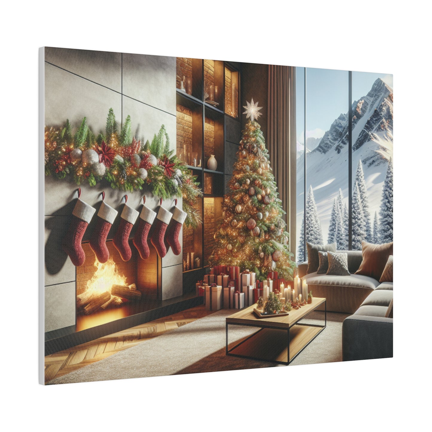 Christmas Matte Canvas, Stretched, 0.75"