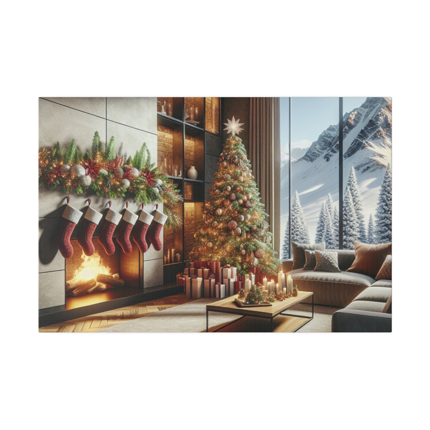 Christmas Matte Canvas, Stretched, 0.75"