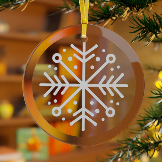 Snowflake Glass Ornaments - Varnish & Vibe