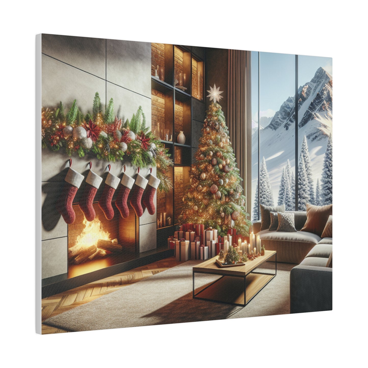 Christmas Matte Canvas, Stretched, 0.75"
