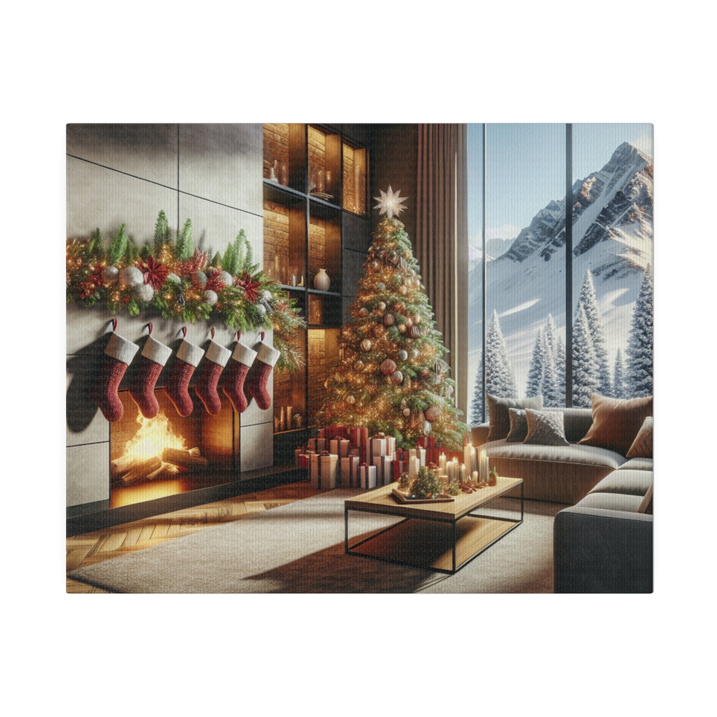 Christmas Matte Canvas, Stretched, 0.75"