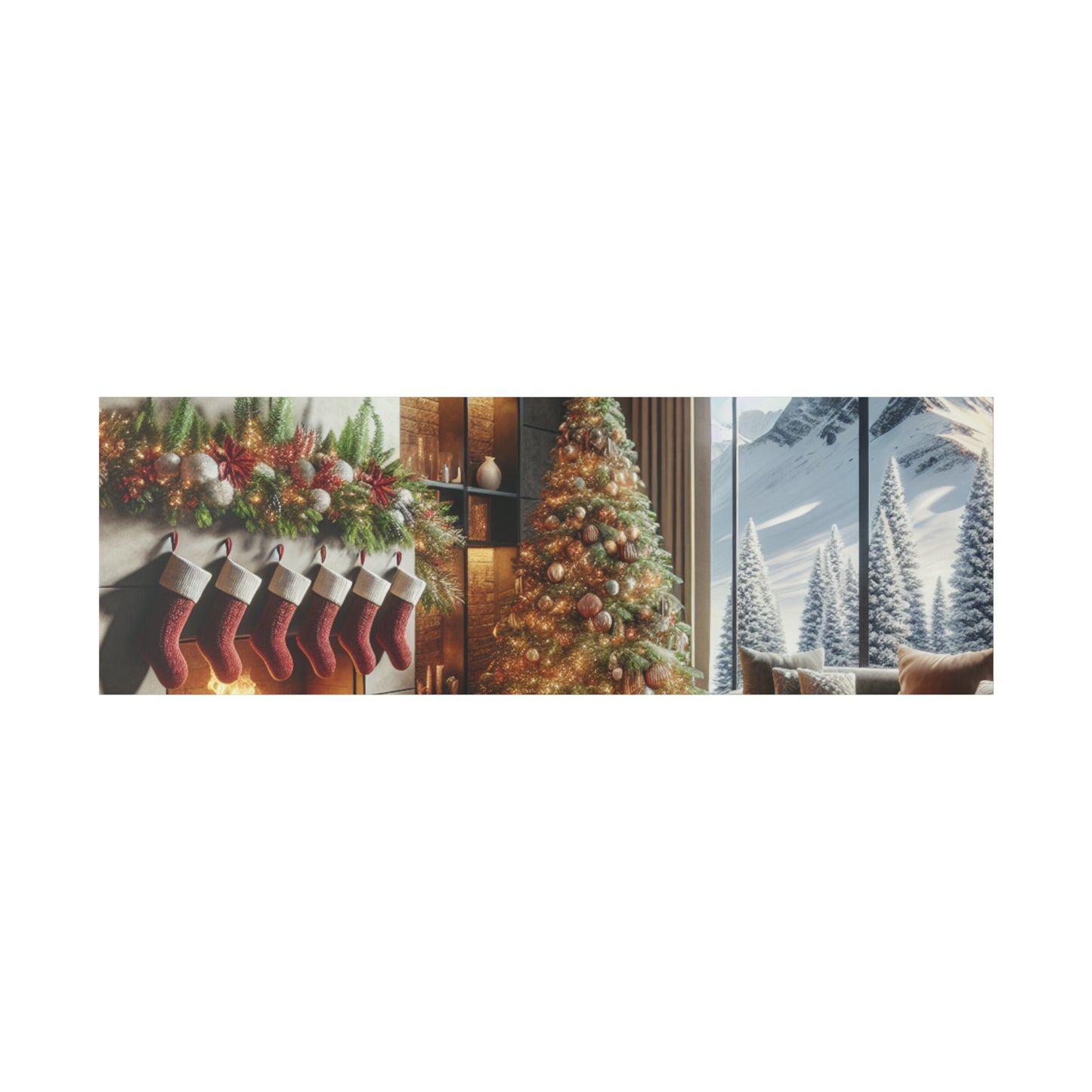 Christmas Matte Canvas, Stretched, 0.75"