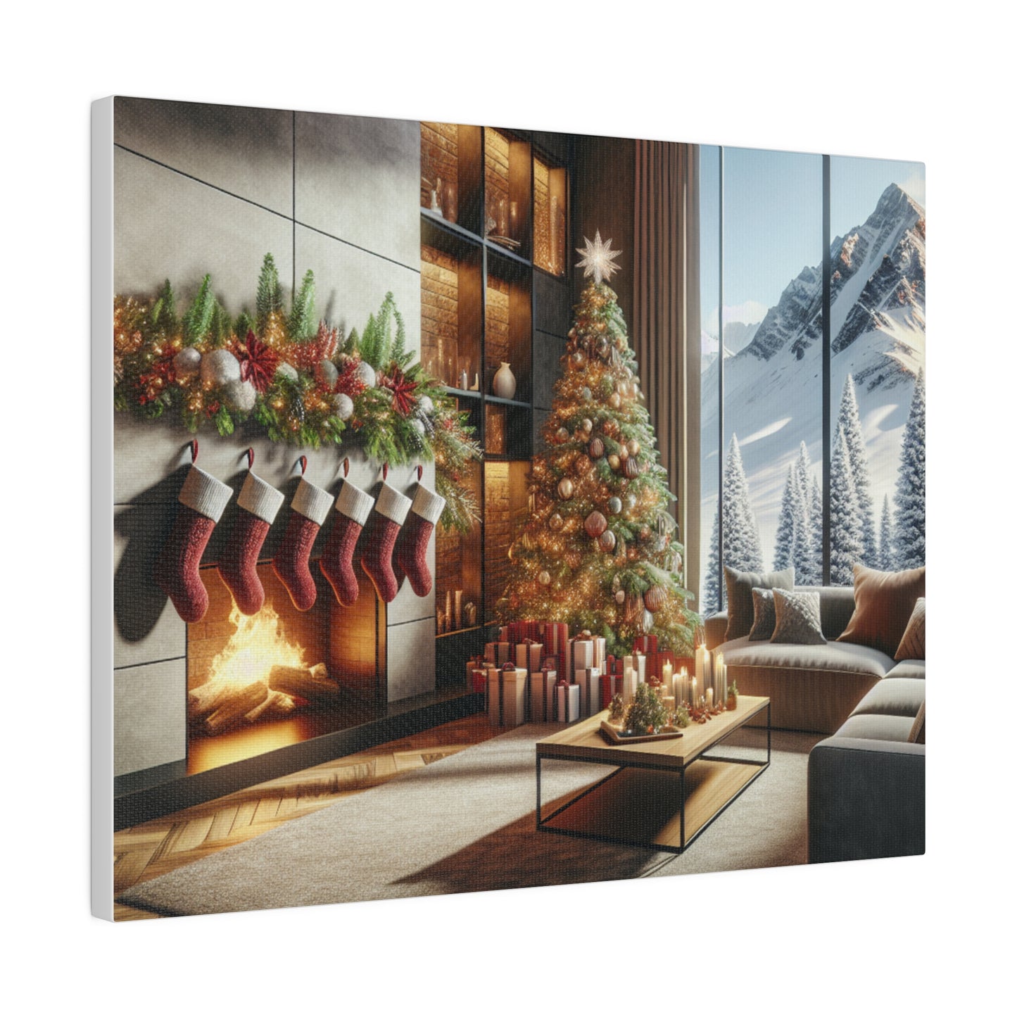 Christmas Matte Canvas, Stretched, 0.75"