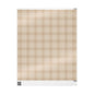 Neutral Plaid Wrapping Paper Roll – Beige Grid Gift Wrap for Weddings & Birthdays - Varnish & Vibe