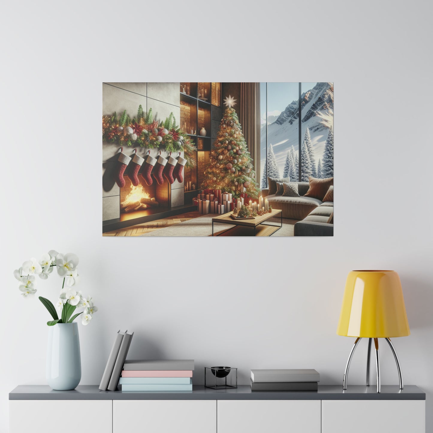 Christmas Matte Canvas, Stretched, 0.75"