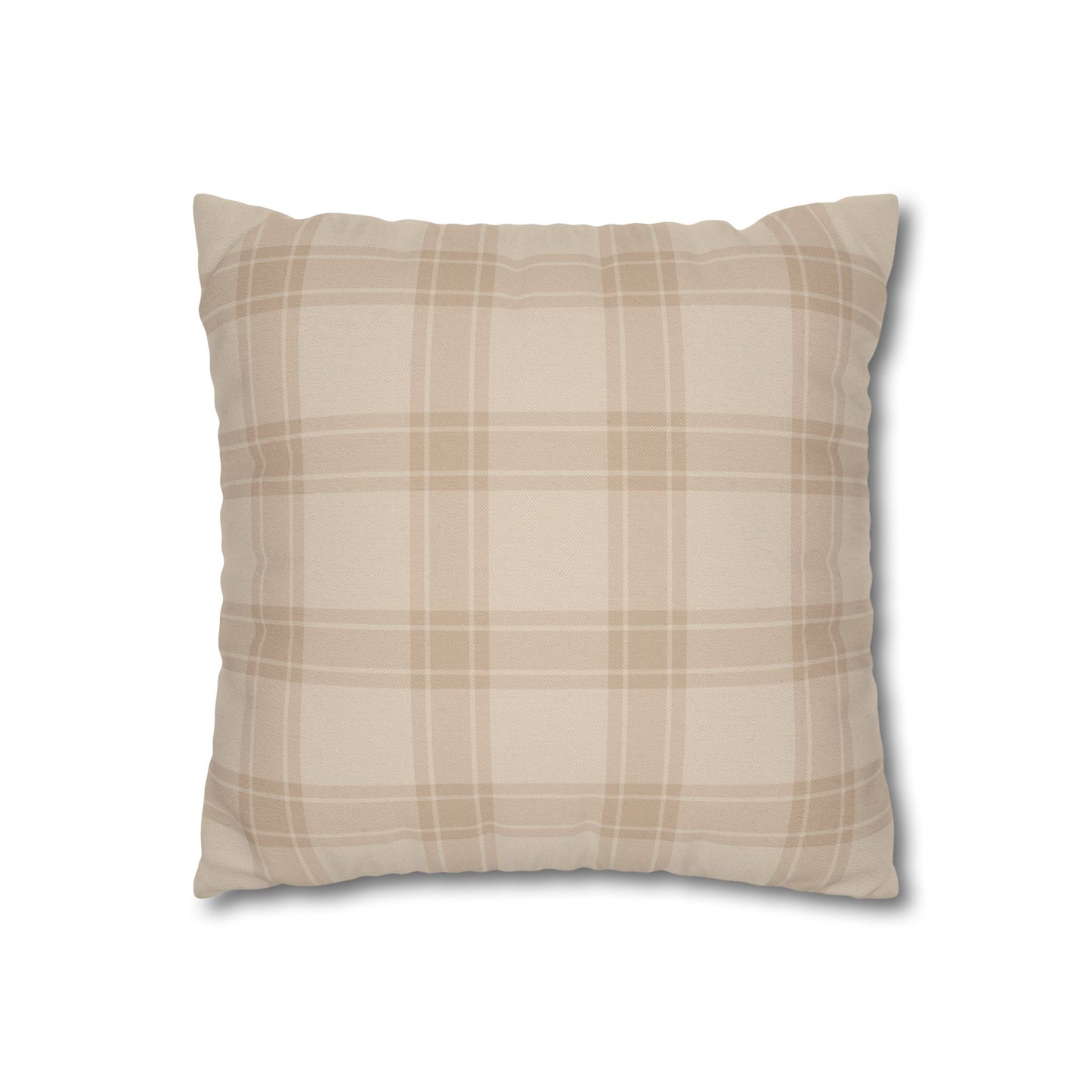 Thanksgiving Thankful Script Classic Plaid Fall Pillowcase