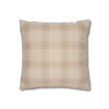 Thanksgiving Thankful Script Classic Plaid Fall Pillowcase