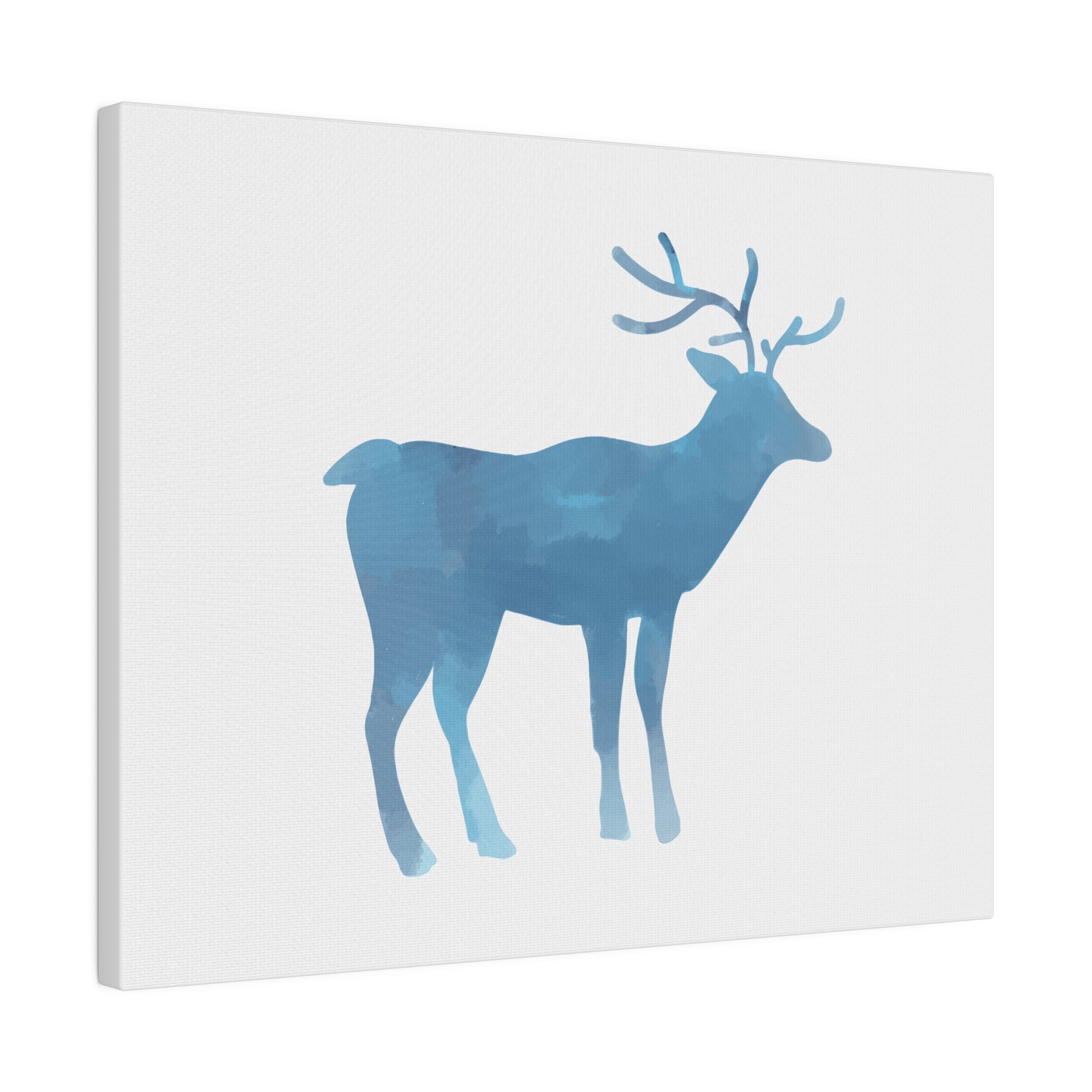 Reindeer Winter Matte Canvas, Stretched, 0.75" - Varnish & Vibe