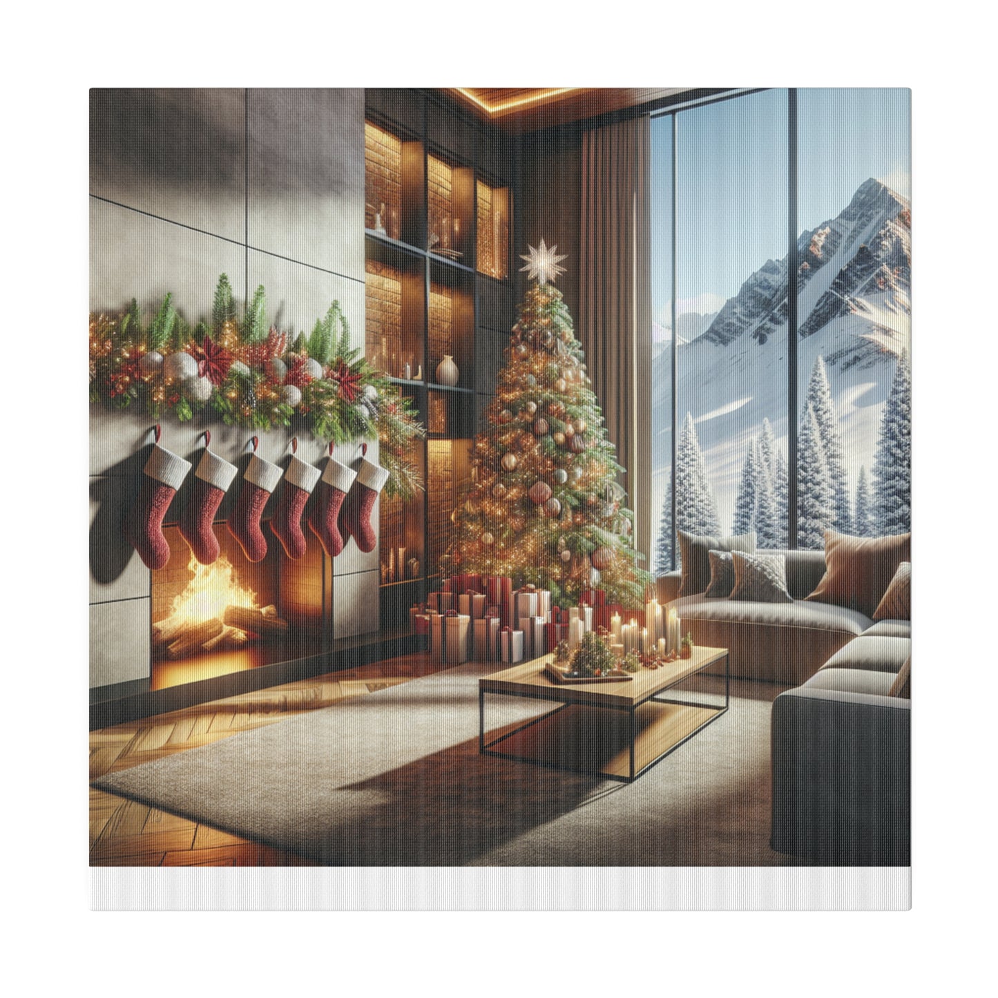 Christmas Matte Canvas, Stretched, 0.75"