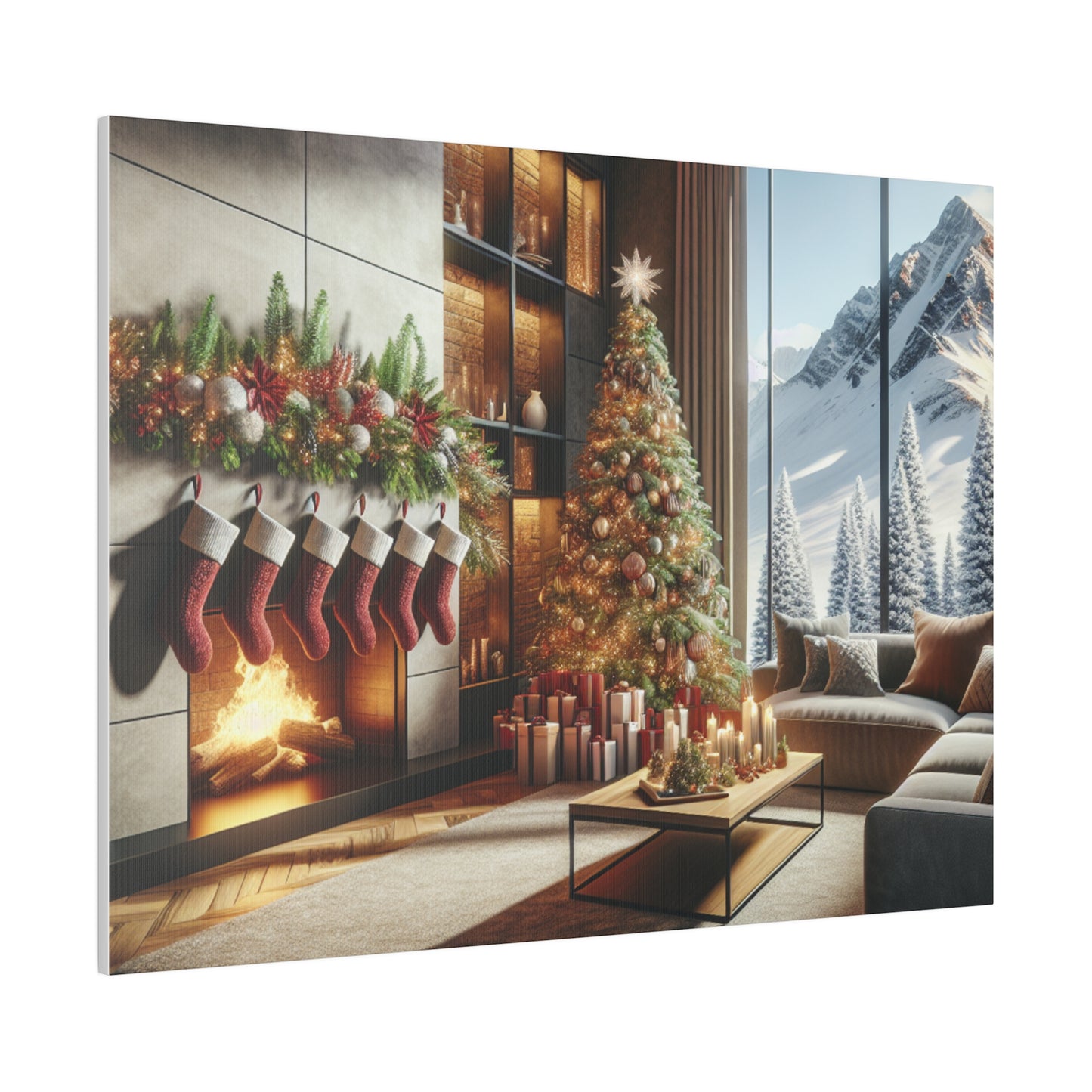 Christmas Matte Canvas, Stretched, 0.75"