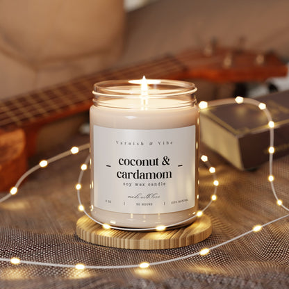Varnish & Vibe Vegan Natural Soy Candle, 9oz