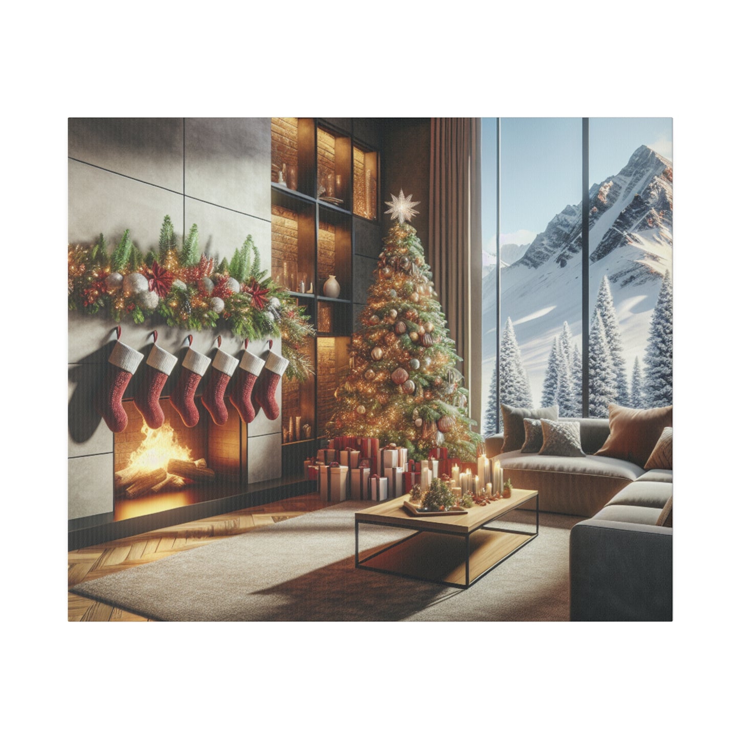 Christmas Matte Canvas, Stretched, 0.75"