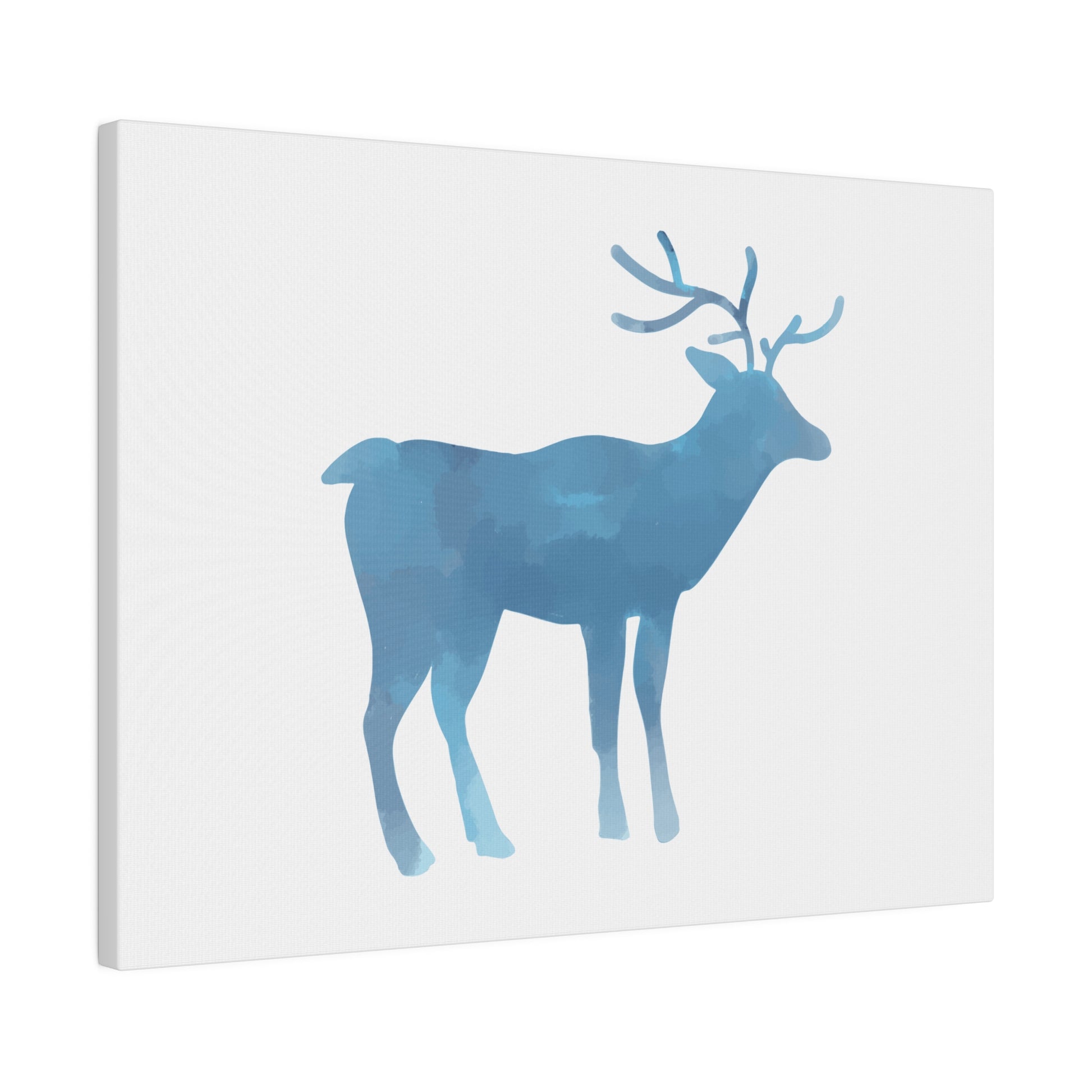 Reindeer Winter Matte Canvas, Stretched, 0.75" - Varnish & Vibe