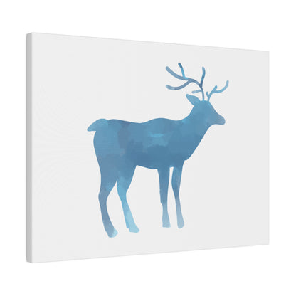 Reindeer Winter Matte Canvas, Stretched, 0.75" - Varnish & Vibe