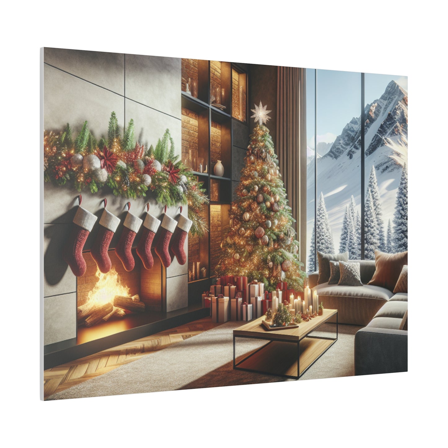 Christmas Matte Canvas, Stretched, 0.75"