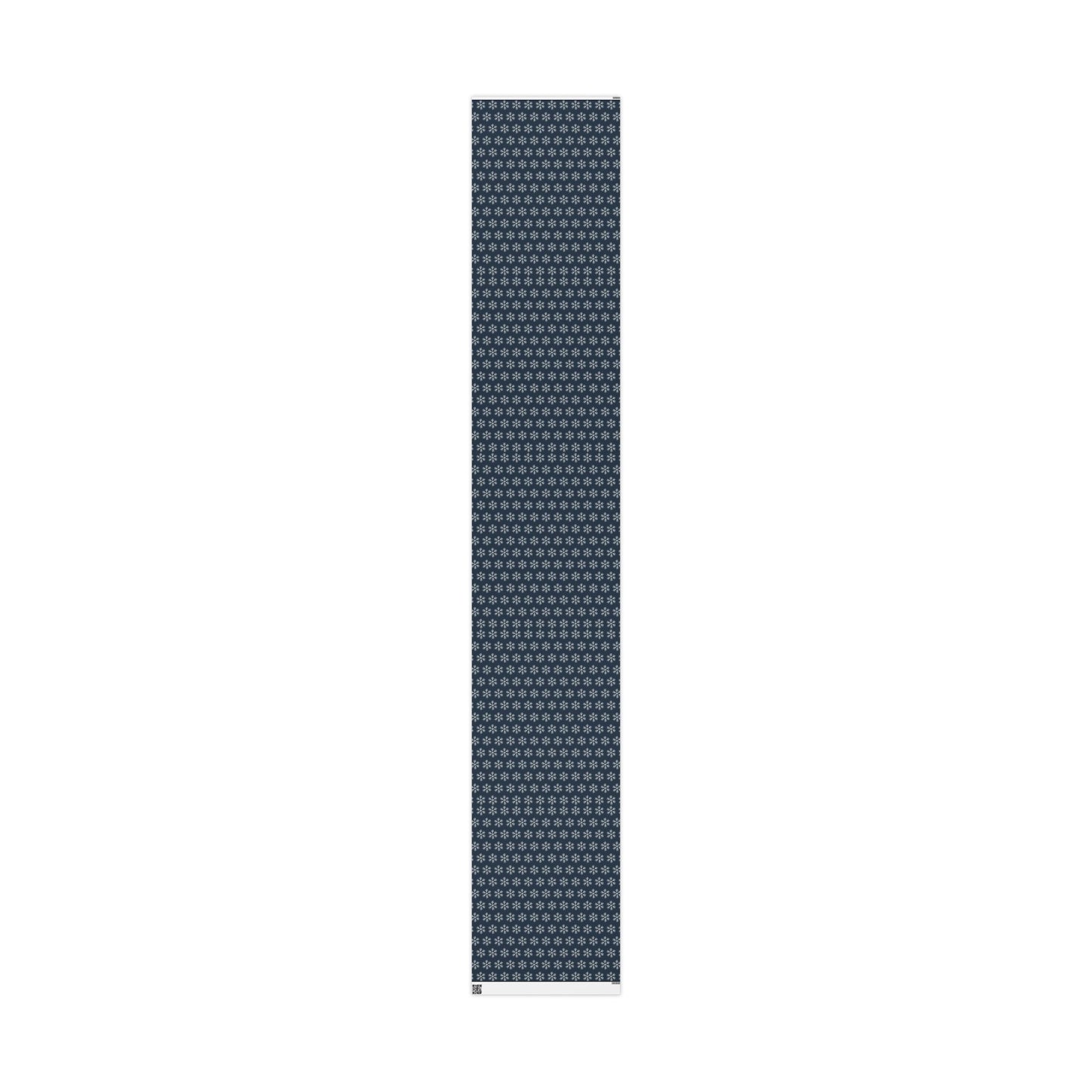 Snowflake Wrapping Paper - Navy Holiday Gift Wrap Roll - Varnish & Vibe