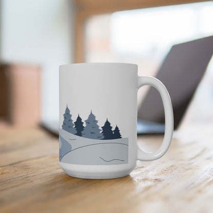 Winter Ceramic Mug, (11oz, 15oz) - Varnish & Vibe