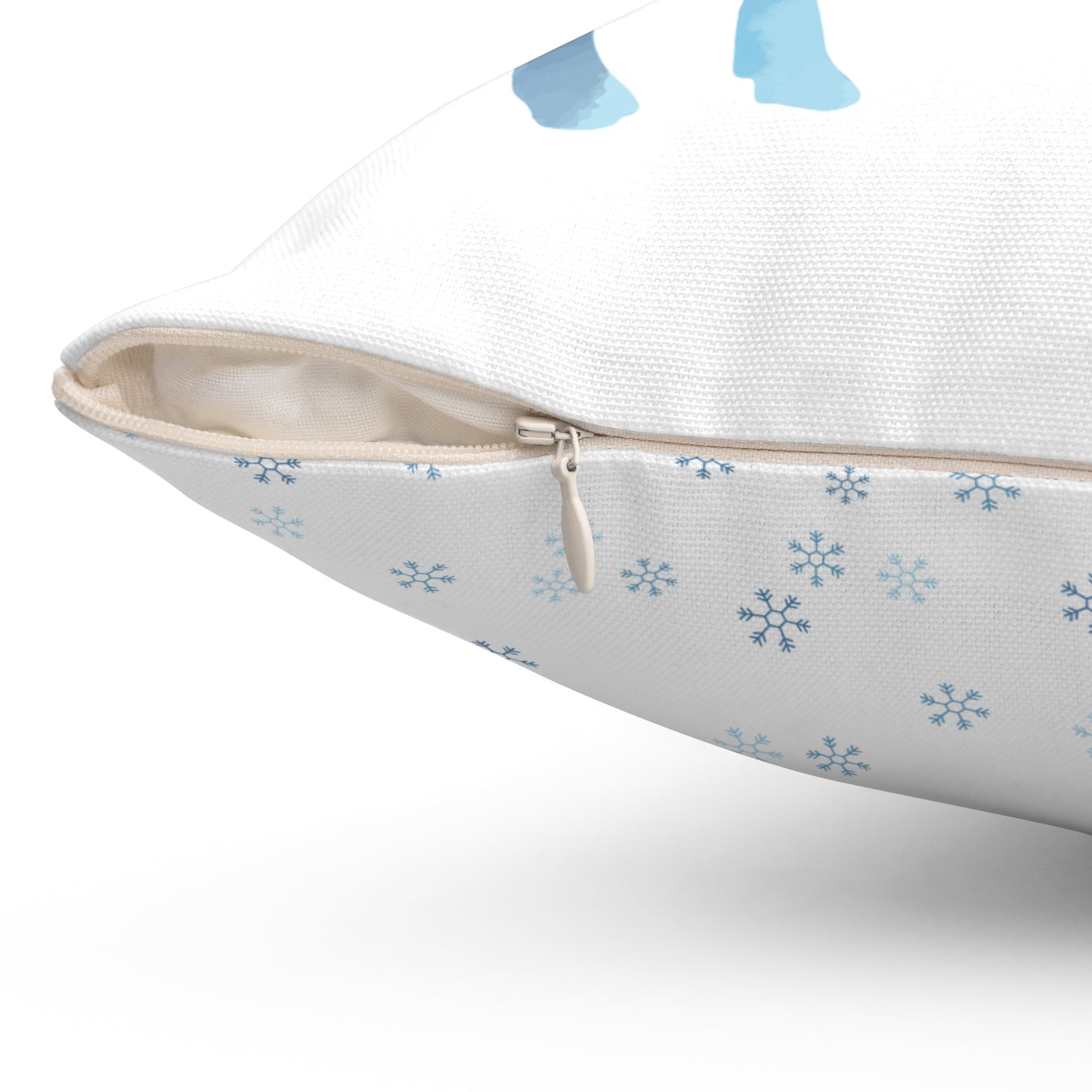 Reindeer Snowflakes Winter Spun Polyester Square Pillow - Varnish & Vibe
