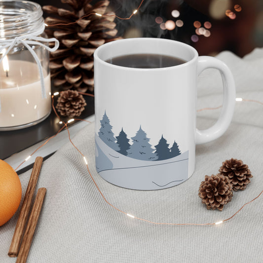 Winter Ceramic Mug, (11oz, 15oz) - Varnish & Vibe