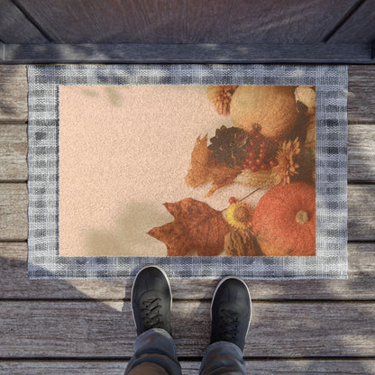 Maple and Pumpkin Fall Harvest Doormat