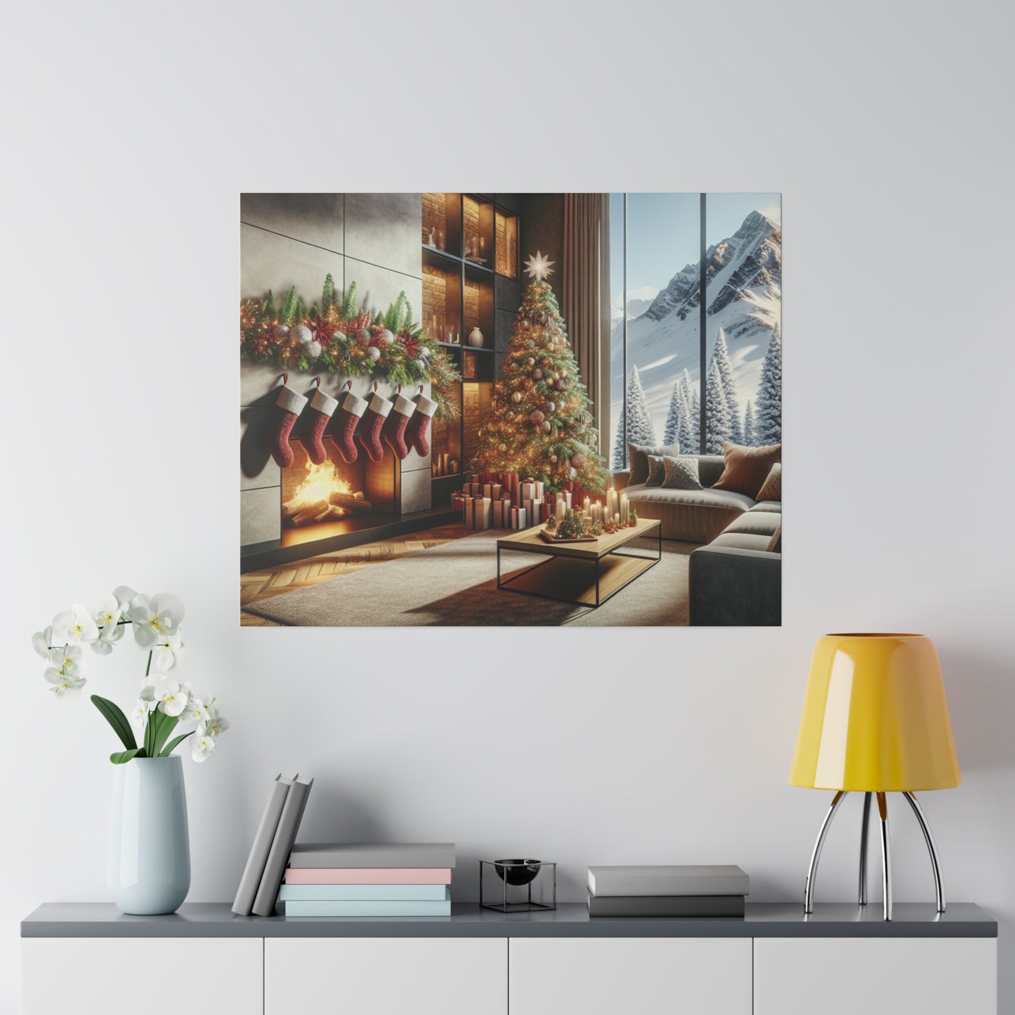 Christmas Matte Canvas, Stretched, 0.75"
