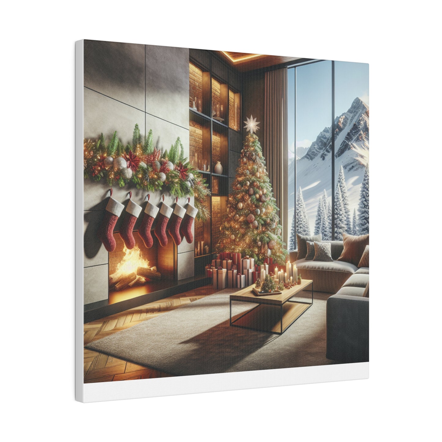 Christmas Matte Canvas, Stretched, 0.75"