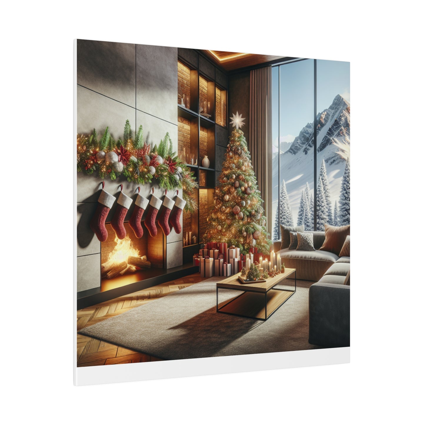 Christmas Matte Canvas, Stretched, 0.75"