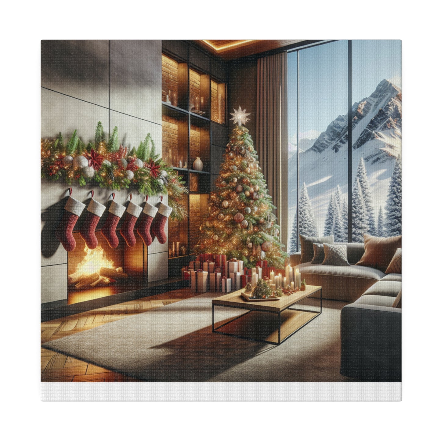 Christmas Matte Canvas, Stretched, 0.75"