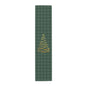 Green Tartan Christmas Tree Table Runner (Cotton, Poly) - Varnish & Vibe