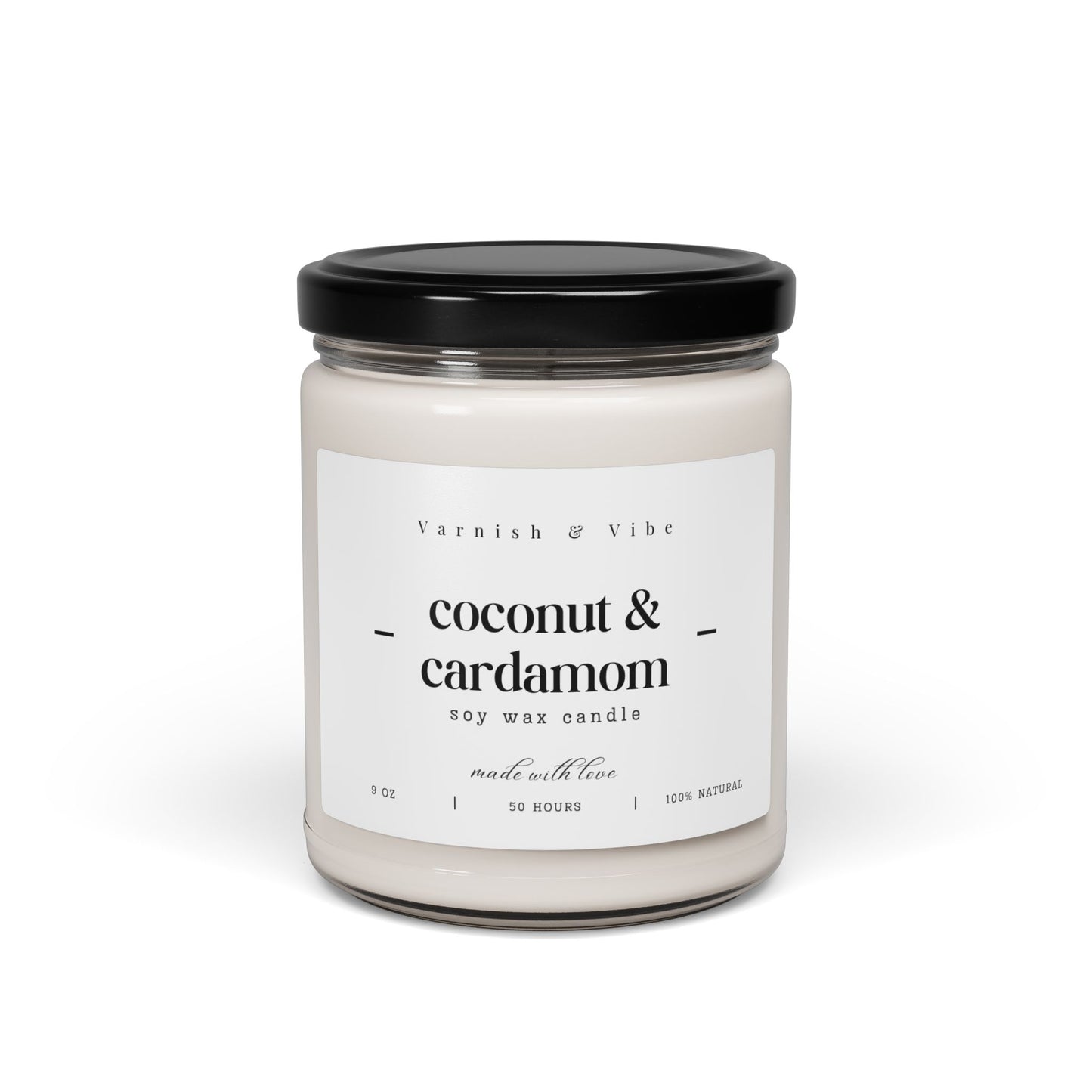 Varnish & Vibe Vegan Natural Soy Candle, 9oz