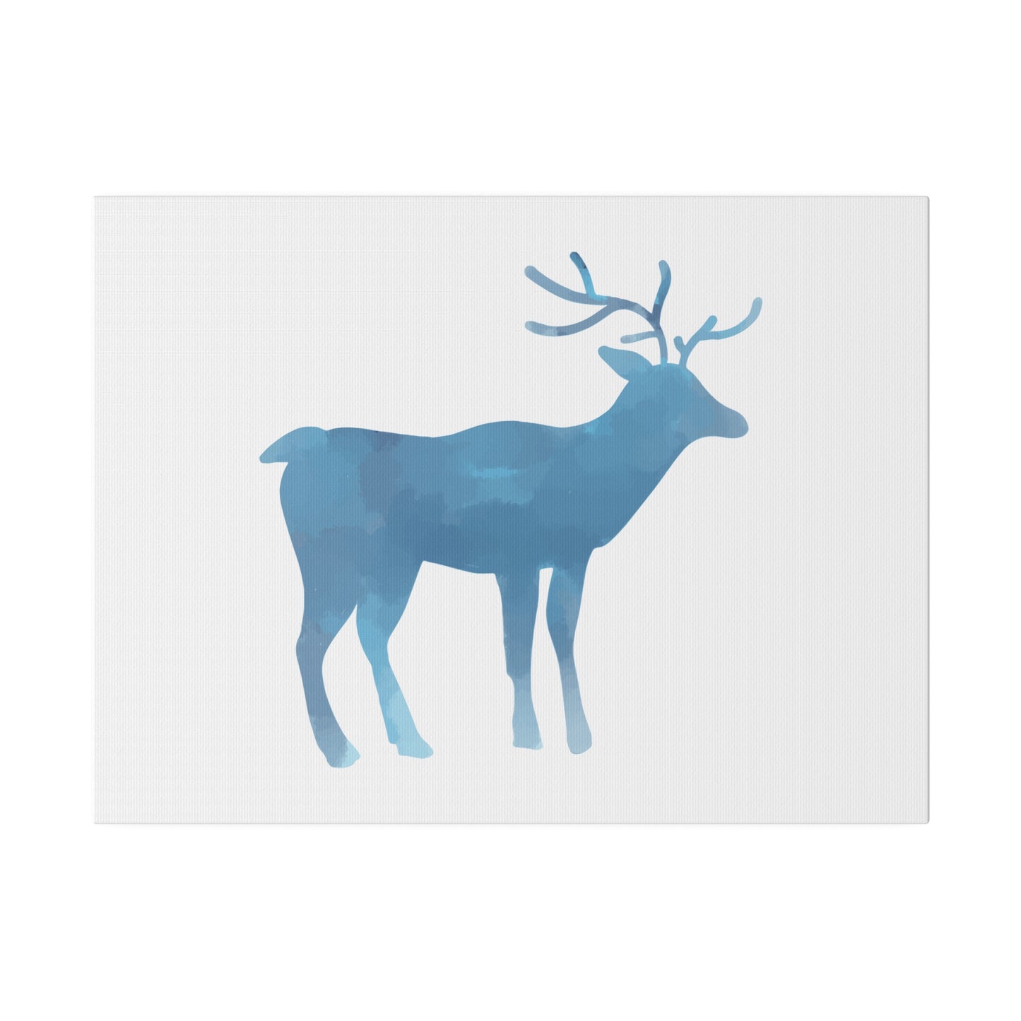 Reindeer Winter Matte Canvas, Stretched, 0.75" - Varnish & Vibe