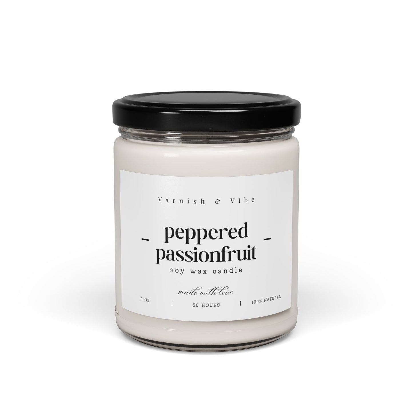 Varnish & Vibe Vegan Natural Soy Candle, 9oz