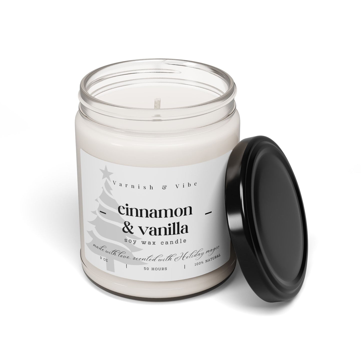 Christmas Vegan Natural Soy Candle, 9oz