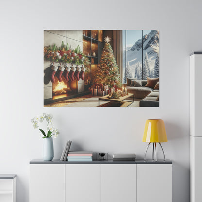 Christmas Matte Canvas, Stretched, 0.75"